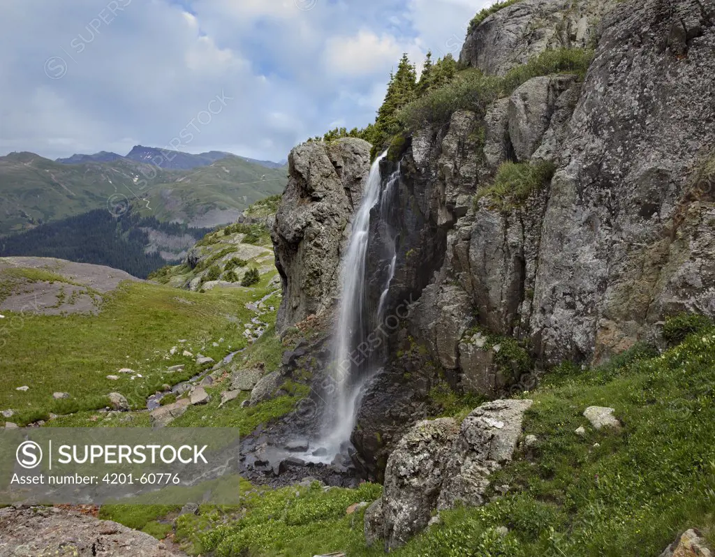 Waterfall at Porphyry Basin, Colorado