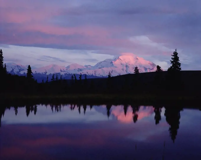 Mt Denali and Wonder Lake, Denali National Park and Preserve, Alaska