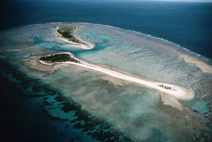 Coral atoll, Hawaiian Leeward Islands, Hawaii