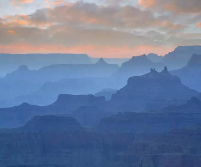 Angels' Gate and Zoroaster Temple from Navajo Point, Navajo Point, Grand Canyon National Park, Arizona