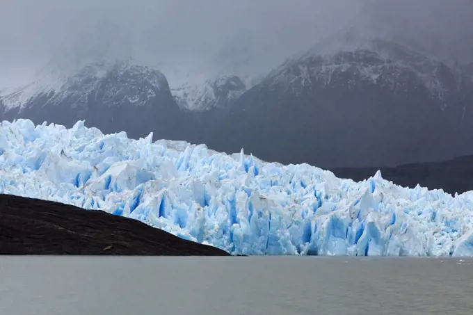 Glacier, Torres del Paine National Park, Patagonia, Chile