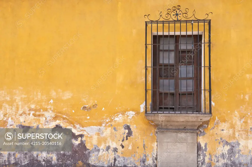 Colorful building and windows, Antigua, Guatemala