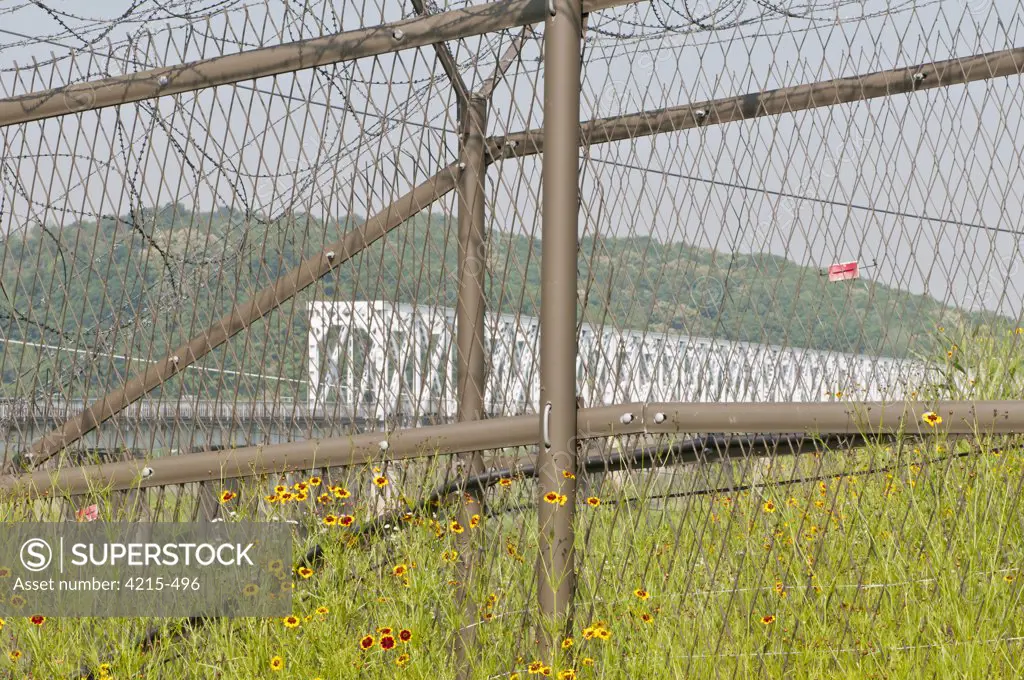 Freedom Bridge crossing the Imjin River between North and South Korea at Demilitarized Zone, Imjingak, South Korea