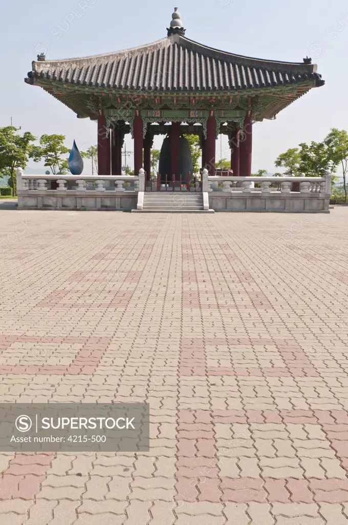 Bell of Peace pagoda at Demilitarized Zone, Imjingak, South Korea