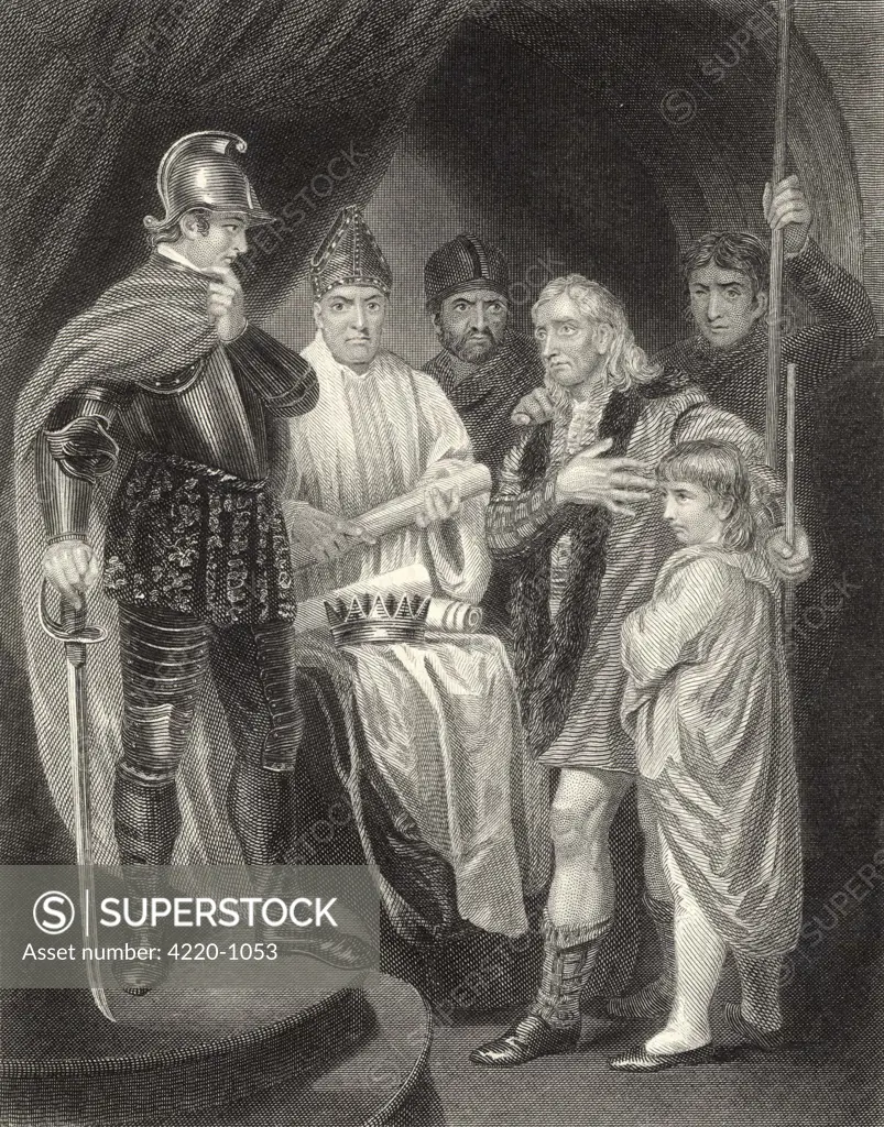 John Balliol surrenders his  crown to King Edward of  England in a humiliating  ceremony at Kincardine Castle,  Scotland