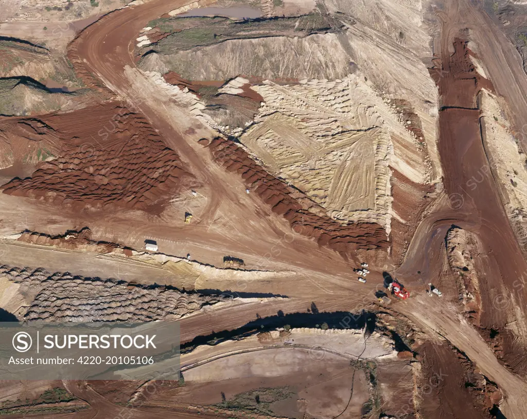 AUSTRALIA -  Coal Mining, open cut mine south of Blackwater. Queensland.