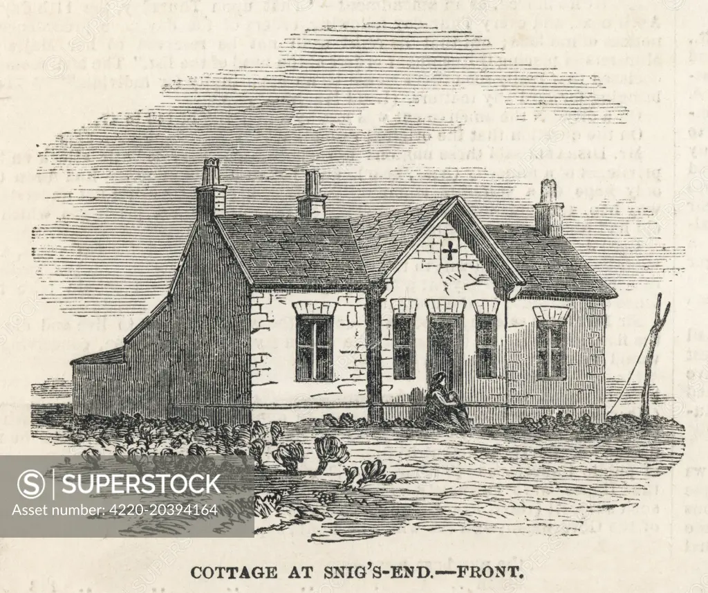  SNIG'S END COTTAGES  A cottage from the front       Date: 1850