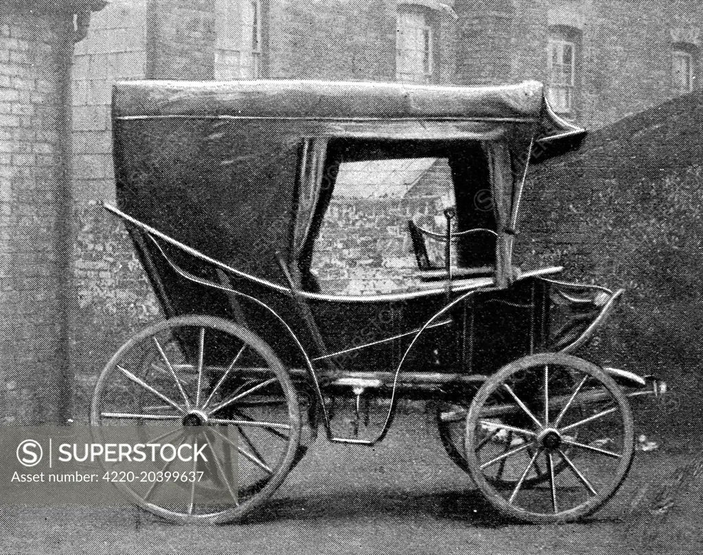 A photograph of the nursing carriage that accompanied Miss Florence Nightingale through the Crimean War. Born in Italy in 1820, she moved to England with her wealthy family and was educated at home by her father. Although it was not deemed suitable for ladies of Florence's social standing to become nurses, she believed that it was God's chosen path for her. She trained in Kaiserswerth, near Dusseldorf and then returned to England to take a post at a Harley Street surgery.     Florence Nightingal