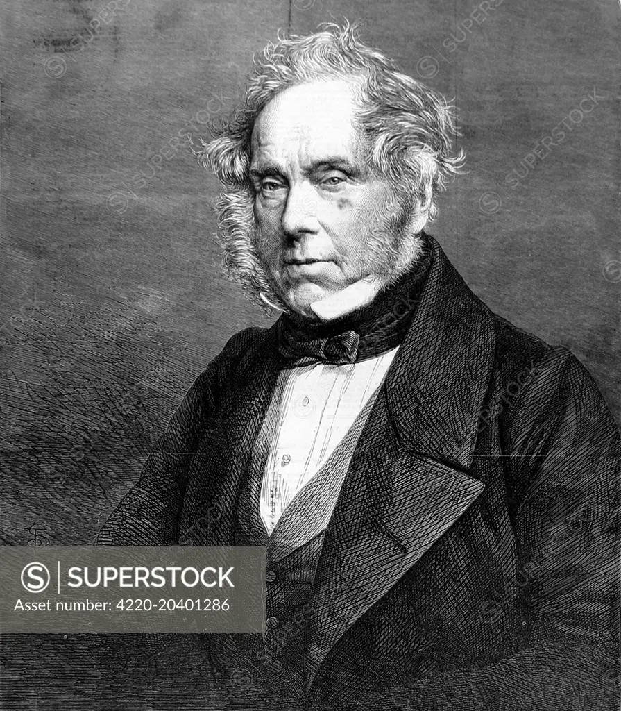 Engraving of Henry John Temple, 3rd Viscount Palmerston, the English Statesman, published shortly after his death.     Date: 1865