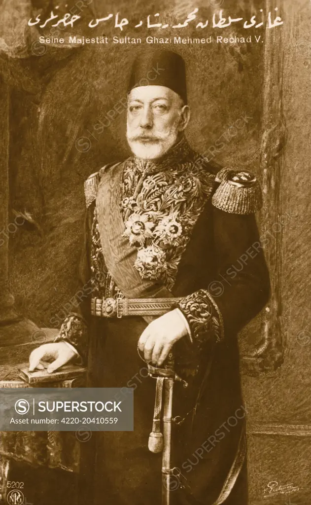 Sultan Mehmed V Reshad Of Turkey (1844 - 1918). Sultan Of The Ottoman ...