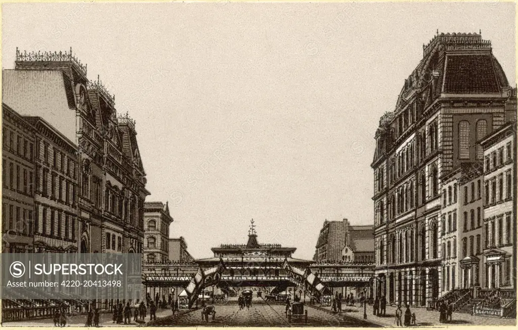 Booth's Theatre and Masonic Hall, West 23rd Street, New York     Date: circa 1885