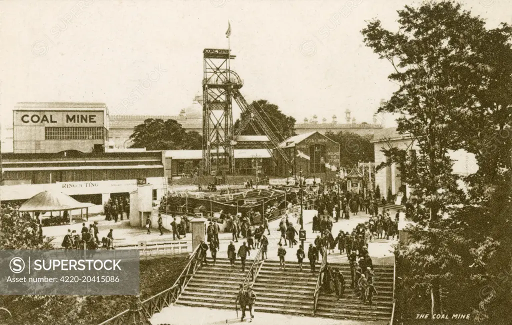 The British Empire Exhibition at Wembley Park, London in 1924 - The Coal Mine     Date: 1924