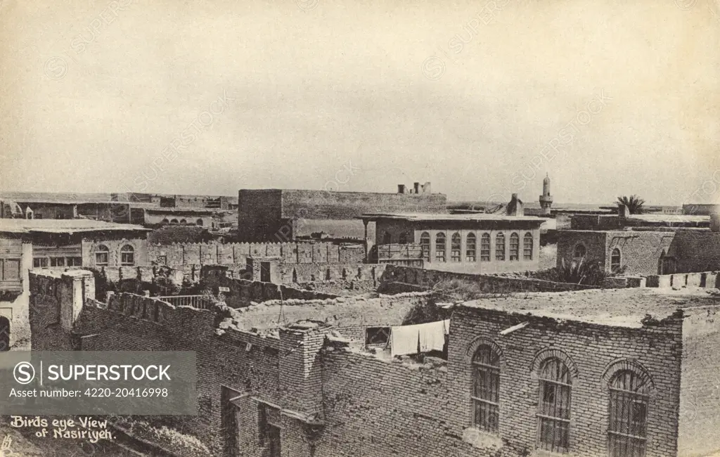 The rooftops of Nasiriyah, Iraq     Date: circa 1910s