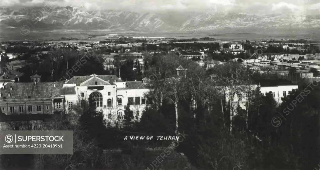 View out over the rooftops of Tehran, Iran     Date: circa 1930s