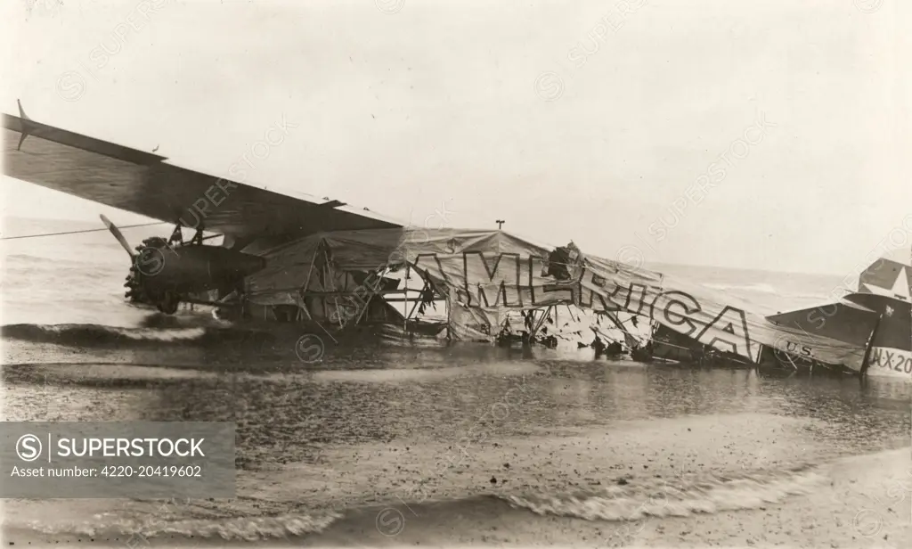 Commander Richard Byrds plane crashed during a transatlantic flight in a Fokker C2 named America  November 29th 1929