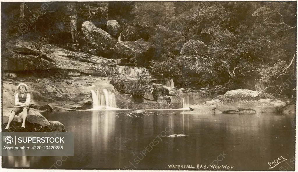 Waterfall Bay, Way Way, New South Wales, Australia     Date: c. 1900s