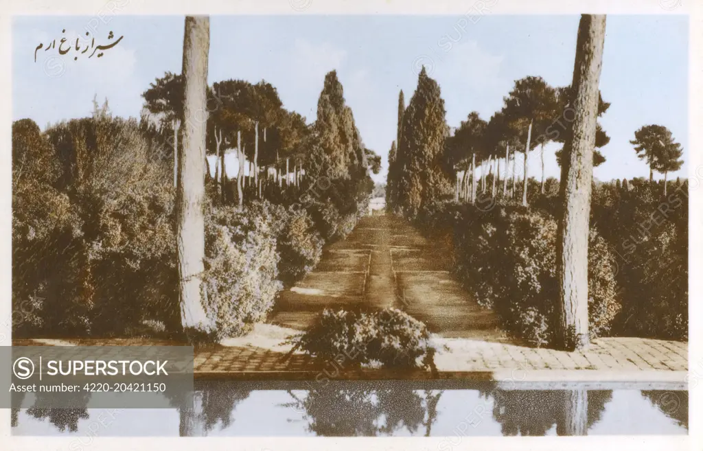 Chiraz (Shiraz) in southwestern Iran - a Persian Garden     Date: circa 1910s