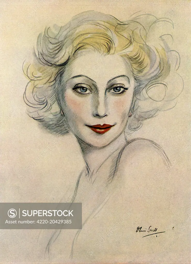 Frances Day (1908 - 1984), born Frances Schenk, revue, cabaret, television and film actress and one of the original blonde bombshells.  According to The Sketch she 'is a well-known personality at first-nights and on the race-course.'     Date: 1938