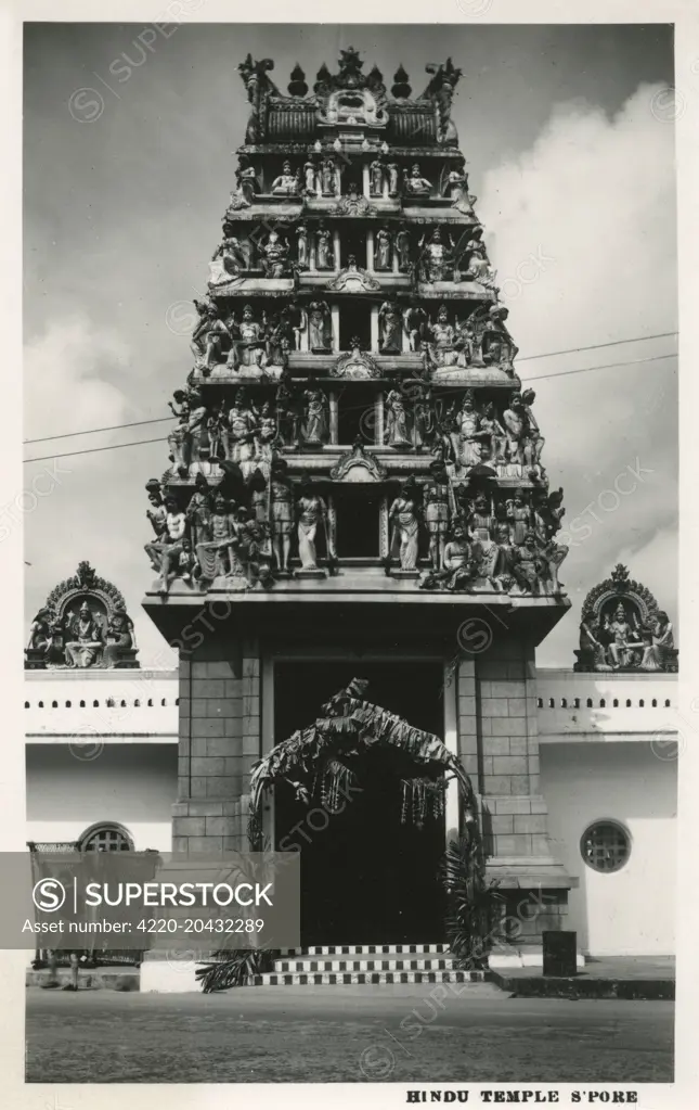 Hindu Temple, Singapore     Date: circa 1950s