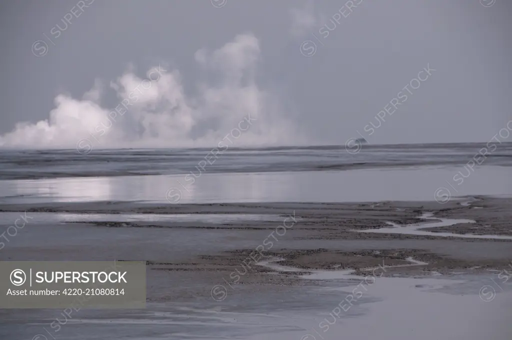 Mud Lake Geyser environmental disaster which developed after drilling incident     Date: 