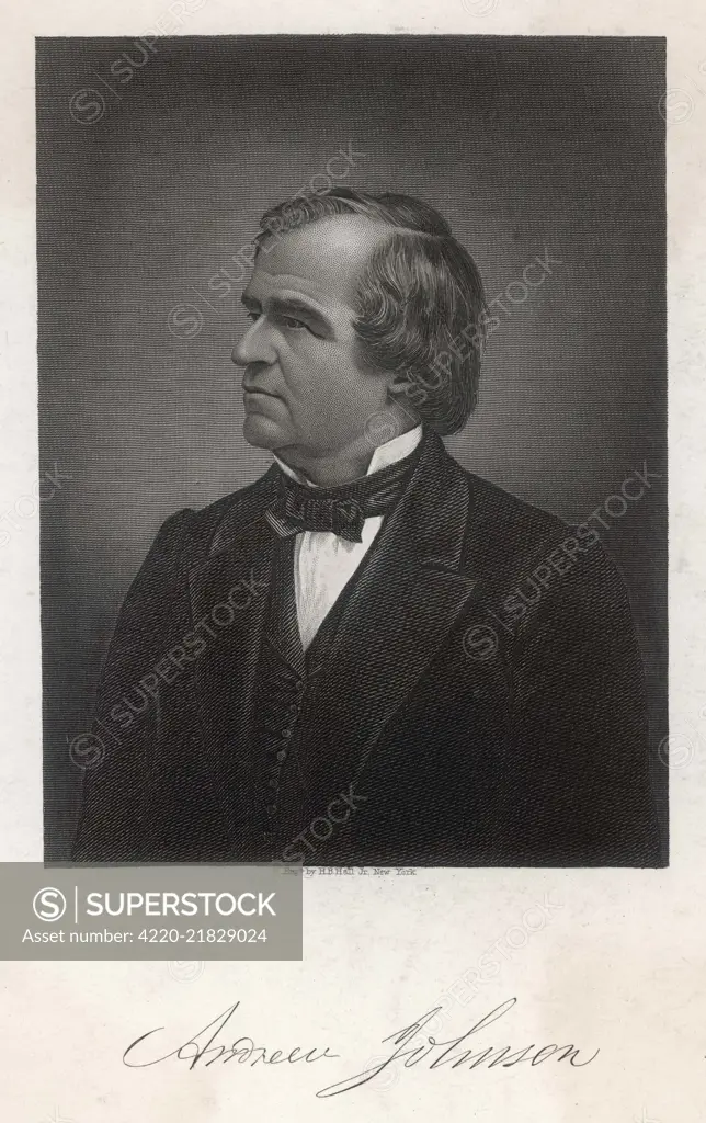 Andrew Johnson (1808-1875), 17th President of the United States (1865-1869).      Date: circa 1865