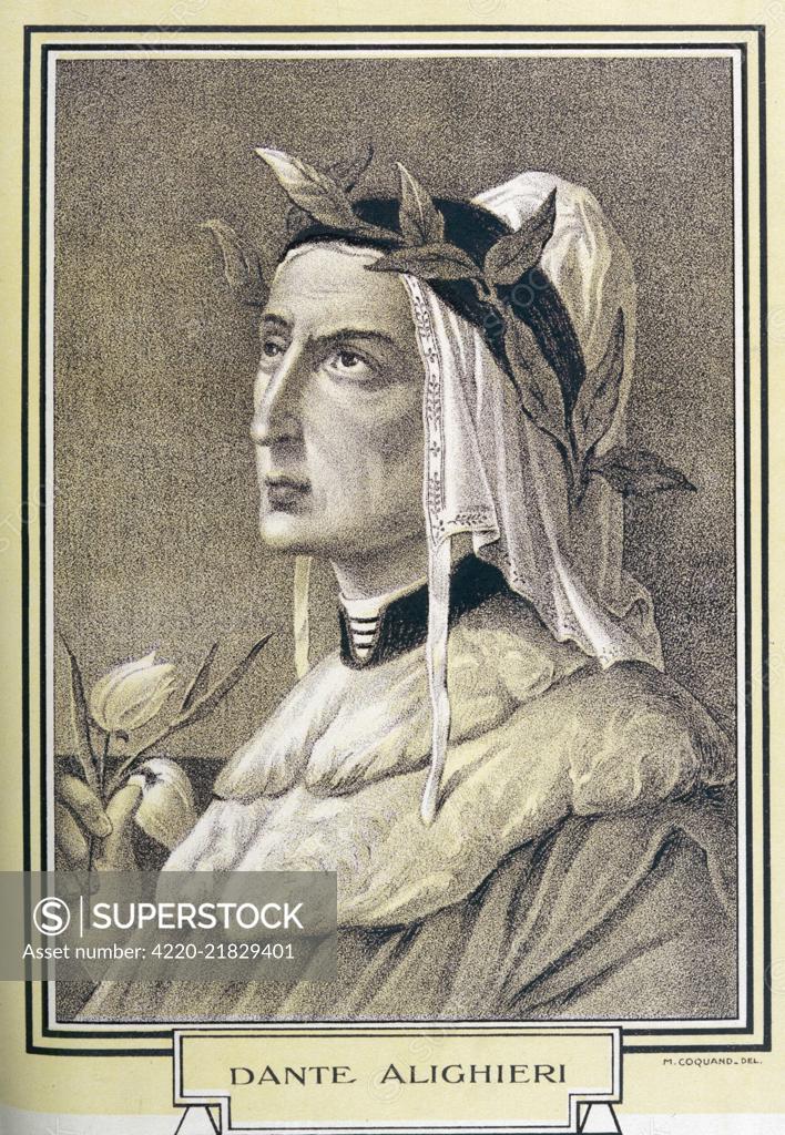 Dante Alighieri 1265 1321 Italian poet best known for his long