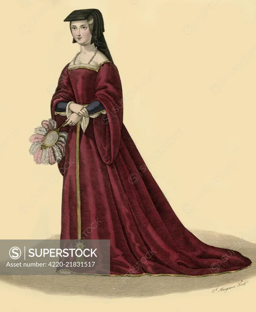 LA BELLE FERONNIERE - Mistress of French king, Francois I. Date: 1501 -  1535 - SuperStock