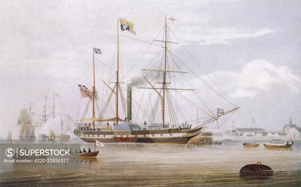  Victoria and Albert return from Scotland in the Trident        Date: 13 September 1842