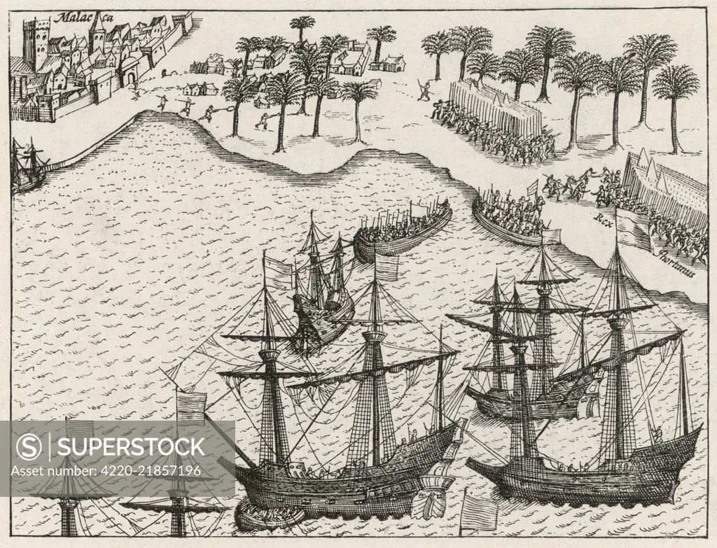 Matelieff attacks the  Portuguese settlement  at Malacca        Date: 1606