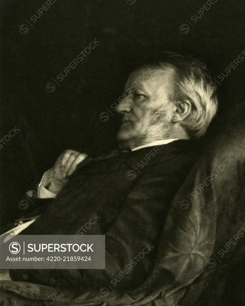 Richard Wagner (1813 - 1883) German composer: shortly before his death  