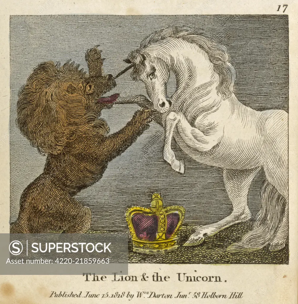 The lion and the unicorn Were fighting for the crown; The lion beat the unicorn All round about the town. Some gave them....... 