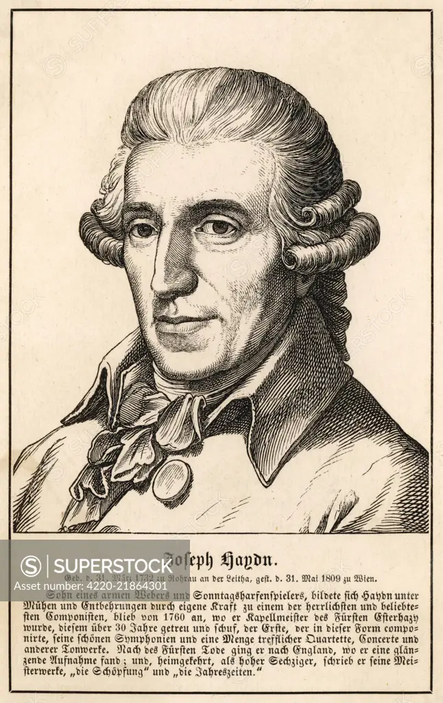 JOSEPH HAYDN  Austrian musician and composer       Date: 1732 - 1809