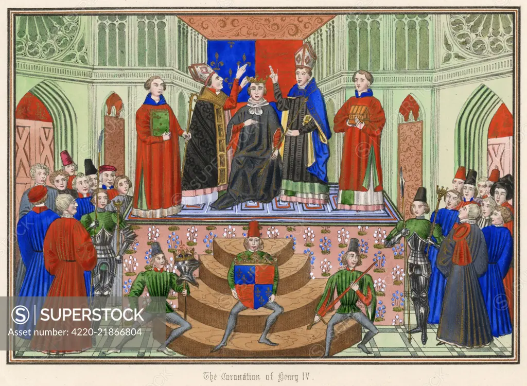 HENRY IV crowned at Westminster         Date: 13 October 1399