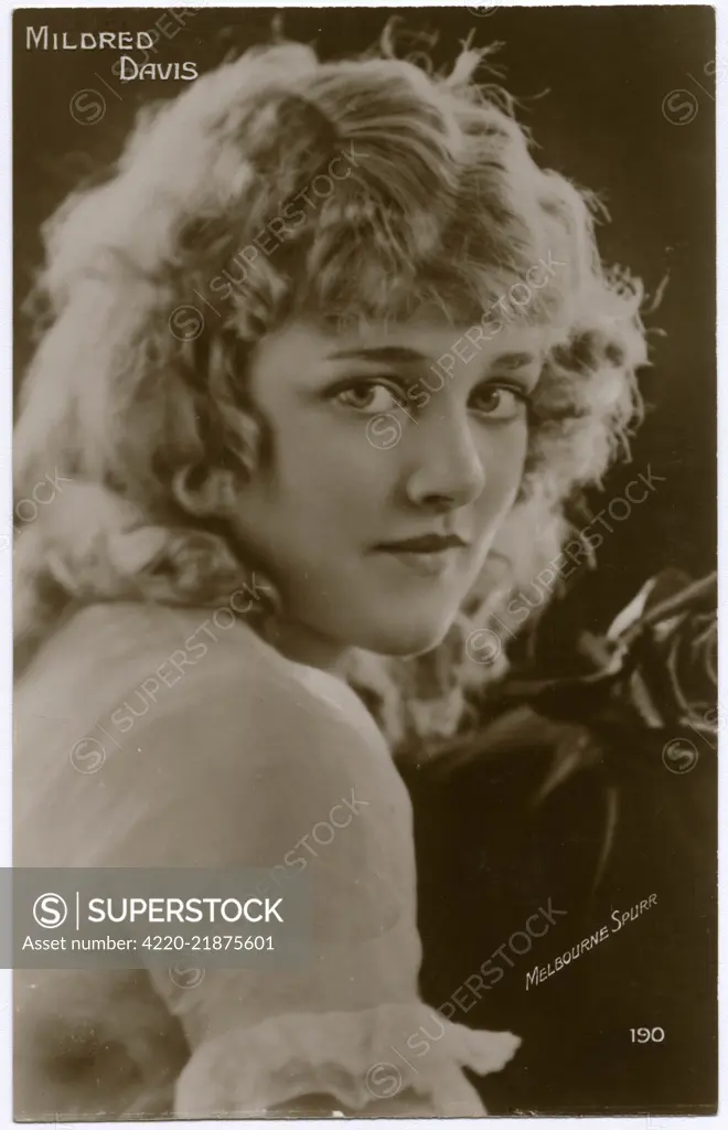 Mildred Davis (1901 - 1969), Film actress        Date: early 20th century