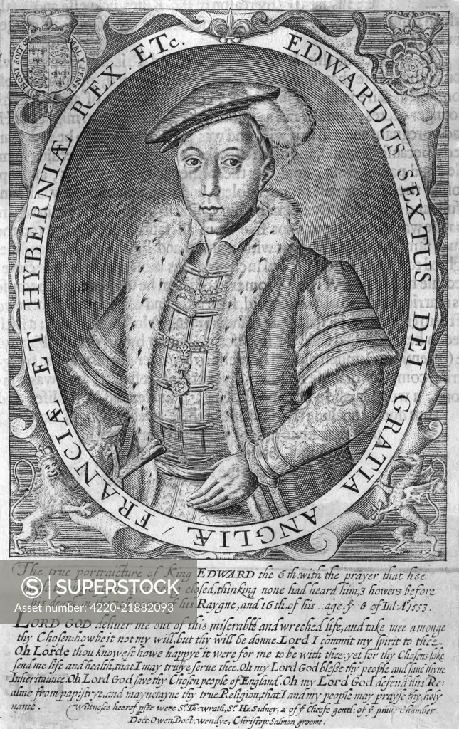  Only child of Henry VIII by  his third wife, Jane Seymour,  and only legitimate son, reigned from 1547 to 1553      Date: 1537 - 1553