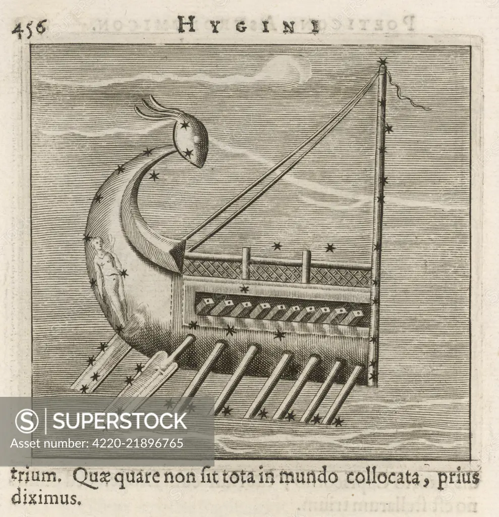  ARGO named after the vessel which  carried Jason and the  Argonauts to steal the Golden  Fleece.     Date: 1681