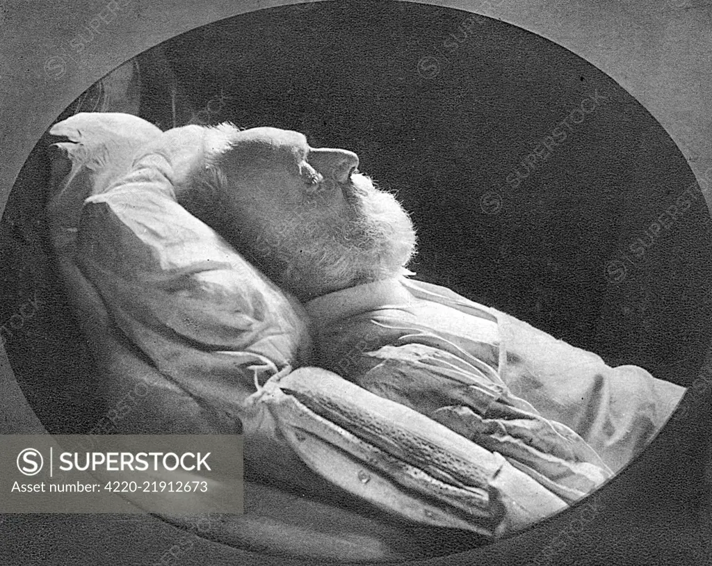 VICTOR HUGO 'Victor Hugo n'est plus...' -  the poet on his deathbed.         Date: 1802 - 1885