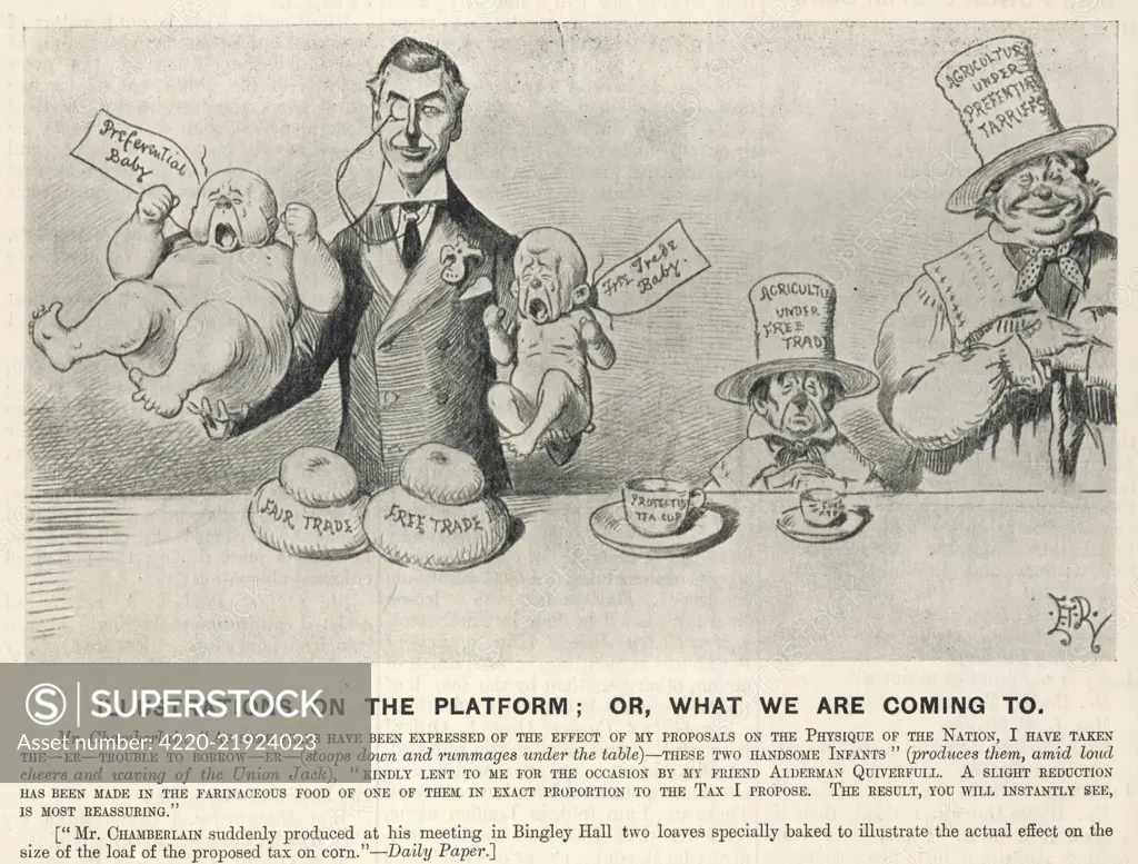 A Satire On Joseph Chamberlain's Speech At Bingley Hall, Where He 