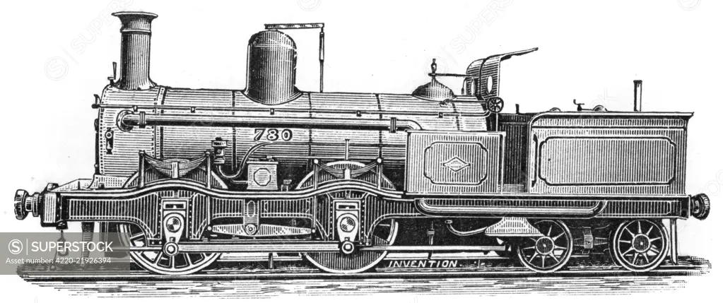 Tank engine, No. 780, Midland railway company, 1870.     Date: 1870