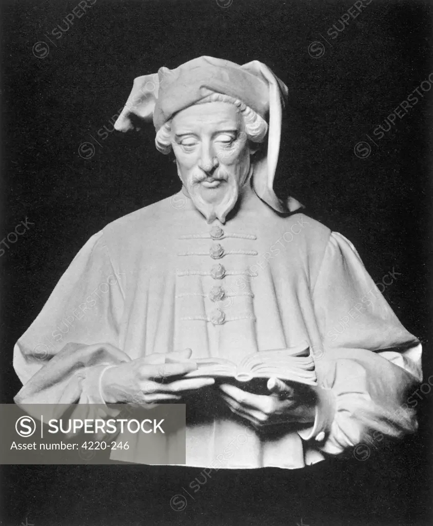 Bust of the English poet.         Date: First published: circa 1387