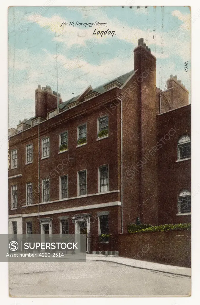 NUMBER TEN, DOWNING STREETThe official residence ofthe Prime Minister ofGreat Britain Date: 1906