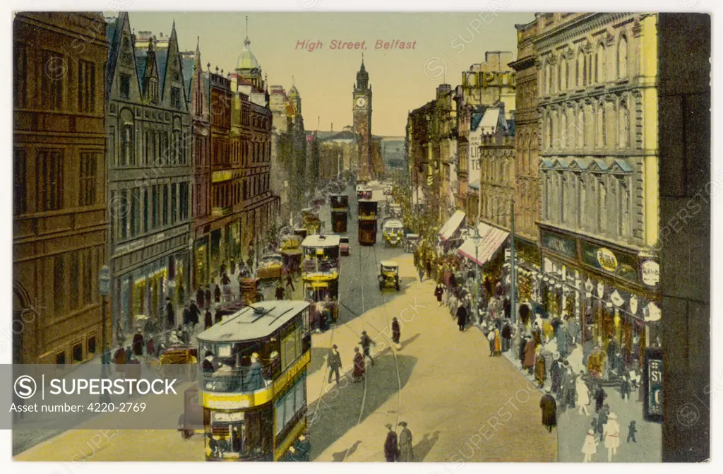 Belfast:High StreetDate: circa 1910