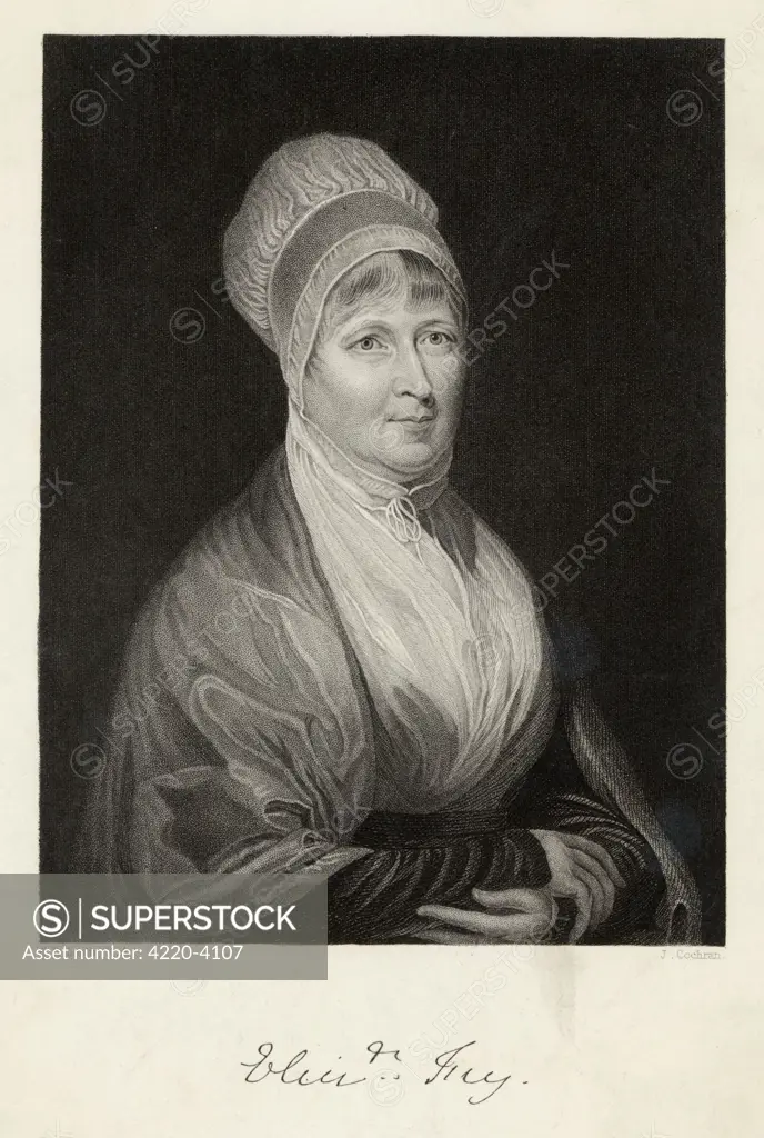 ELIZABETH FRY -  Prison reformer, quaker and  philanthropist.