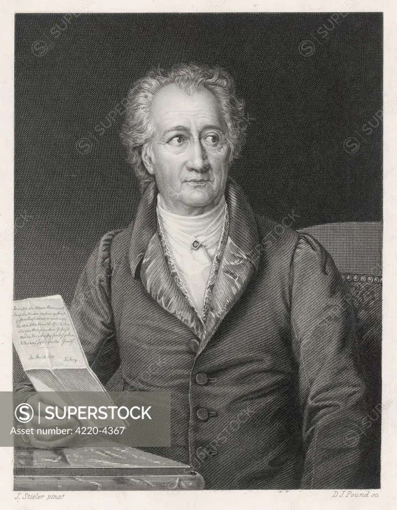 JOHANN WOLFGANG VON GOETHE  German writer and scientist