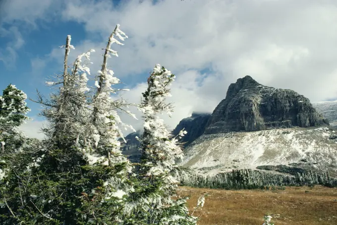 Rocky Mountains, logan pass, Glacier National Park. Montana, United States.