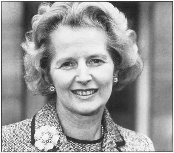 MARGARET THATCHER nee ROBERTS First woman to be British Prime Minister (Conservative) 1979-90. Shown here in 1975 at the time of her election as leader of the Conservative party.     Date: 1975