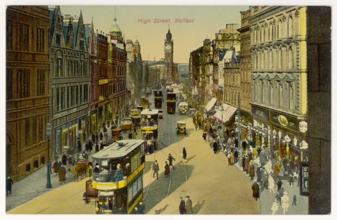 Belfast:High StreetDate: circa 1910