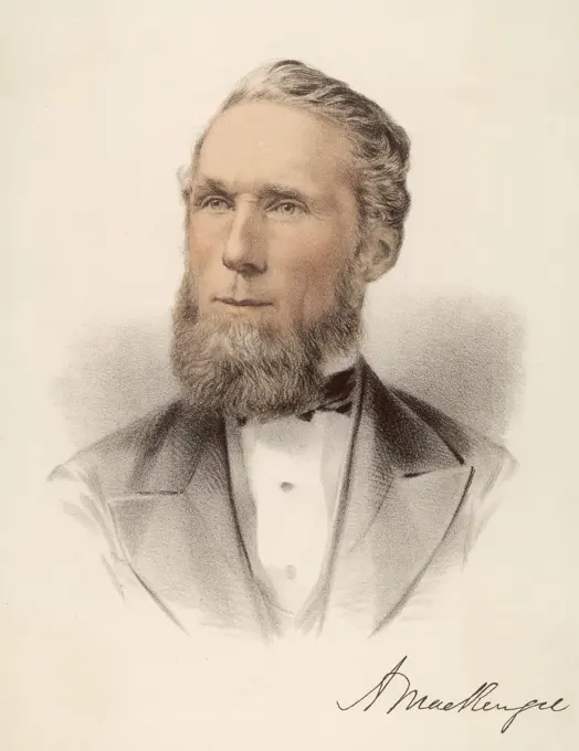 ALEXANDER MACKENZIE  Canadian statesman and Prime  Minister of Canada from 1873- 1878.