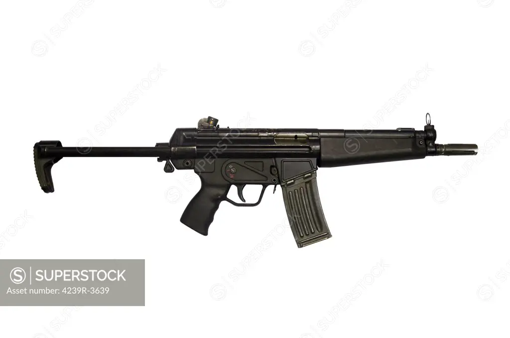 Heckler and Koch HK53 submachine gun.