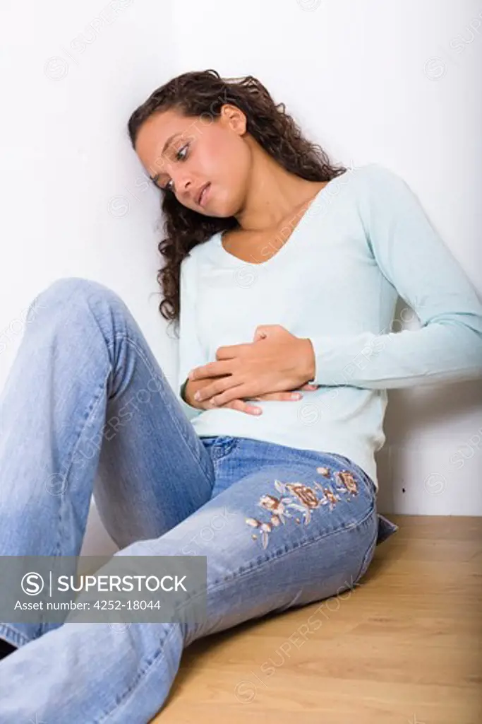 Woman belly pain